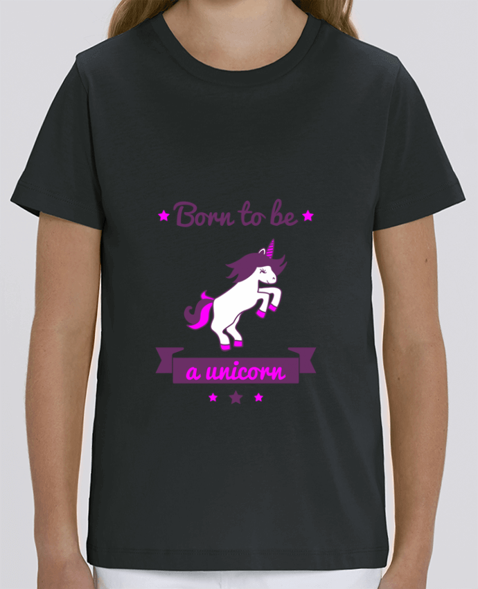 Camiseta Infantil Algodón Orgánico MINI CREATOR Born to be a unicorn Par Benichan