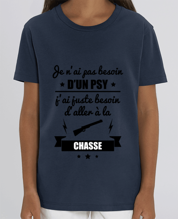 Kids T-shirt Mini Creator Je n'ai pas besoin d'un psy, j'ai juste besoin d'aller à la chasse Par Benichan