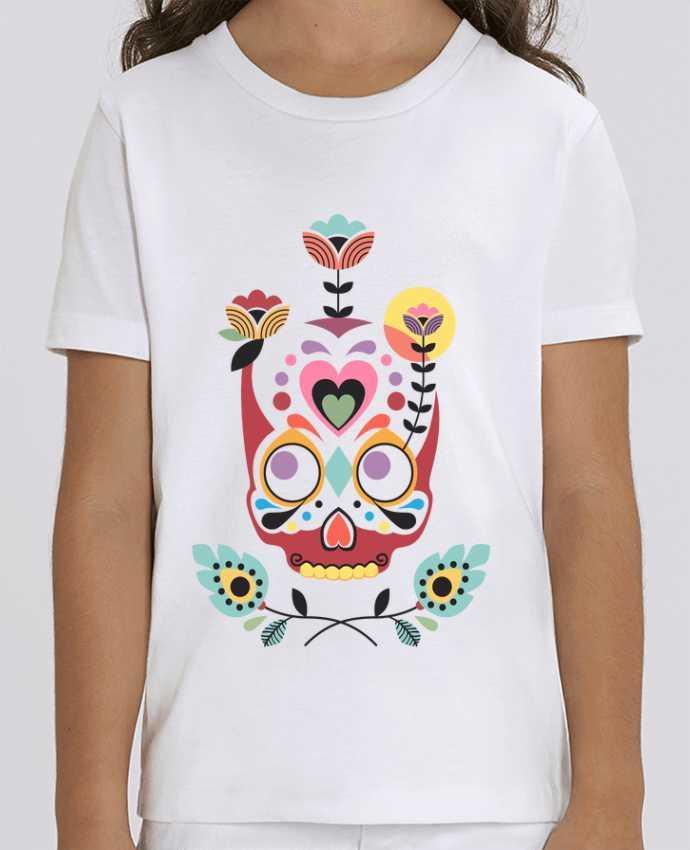Kids T-shirt Mini Creator Calavera fleurie Par Tête Au Carré