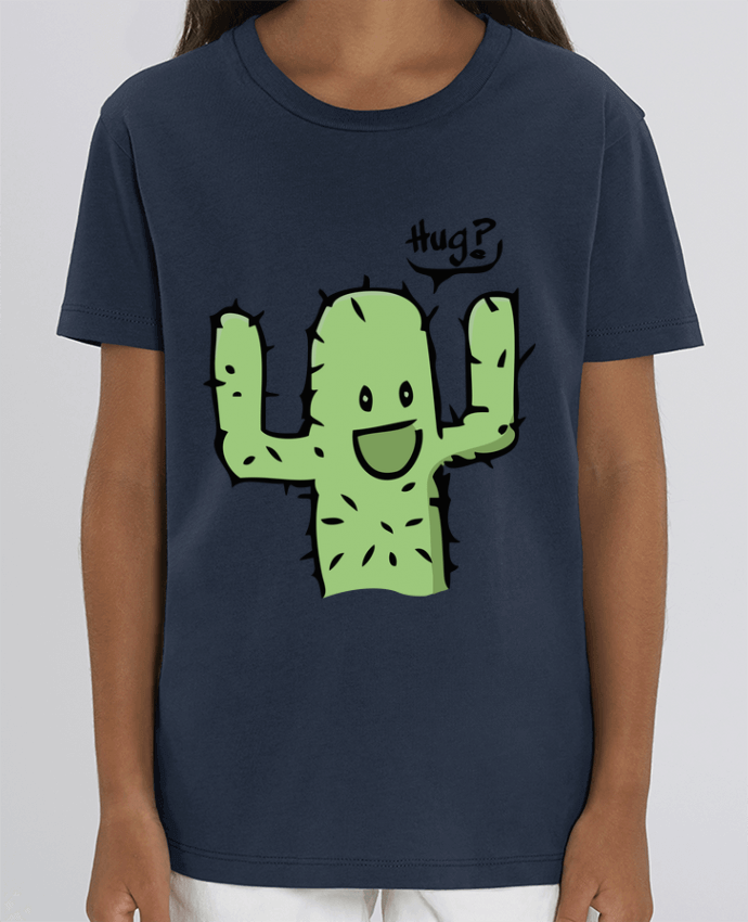 Camiseta Infantil Algodón Orgánico MINI CREATOR cactus calin gratuit Par Tête Au Carré