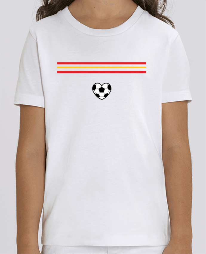 Camiseta Infantil Algodón Orgánico MINI CREATOR Bandera corazón Par tunetoo