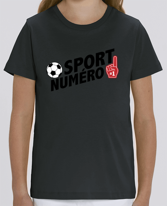 Tee Shirt Enfant Bio Stanley MINI CREATOR Sport numéro 1 Football Par tunetoo