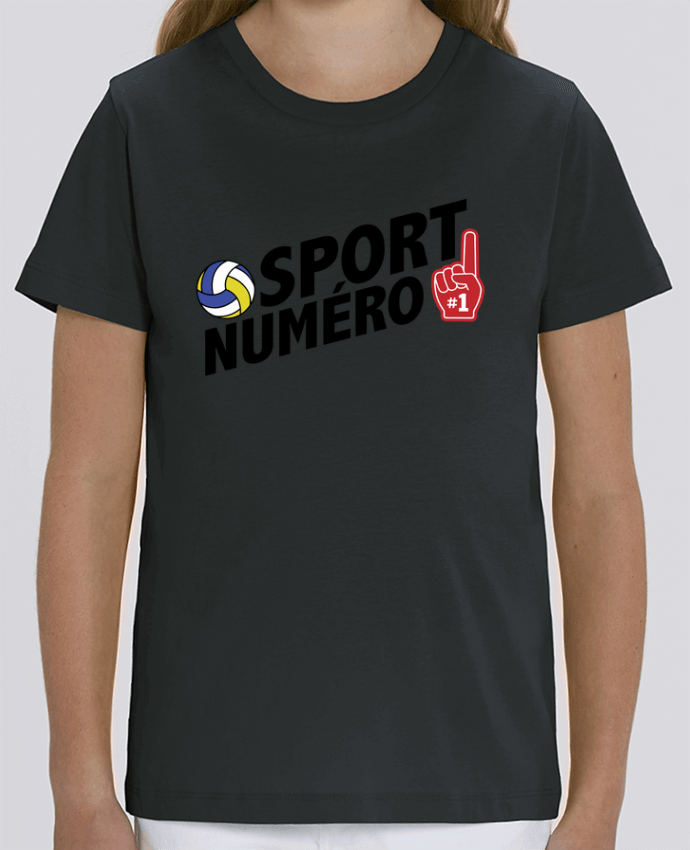 Camiseta Infantil Algodón Orgánico MINI CREATOR Sport numéro 1 Volley Par tunetoo