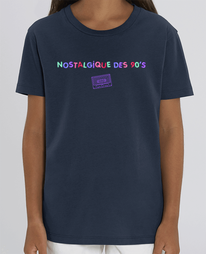 Camiseta Infantil Algodón Orgánico MINI CREATOR Nostalgique 90s Cassette Par tunetoo