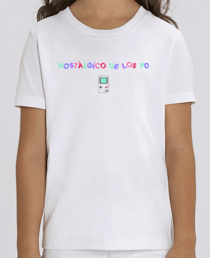Camiseta Infantil Algodón Orgánico MINI CREATOR Nostálgico de los 90s Gameboy Par tunetoo