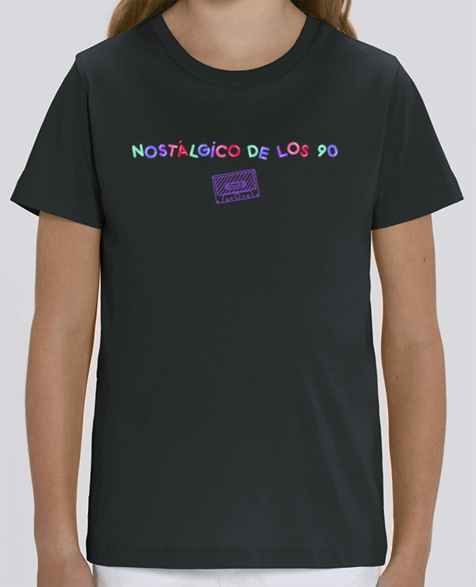 Camiseta Infantil Algodón Orgánico MINI CREATOR Nostálgico de los 90 Casete Par tunetoo