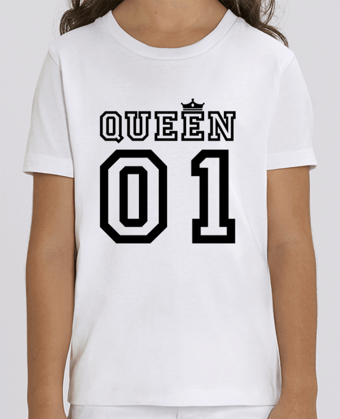 Camiseta Infantil Algodón Orgánico MINI CREATOR Queen 01 Par tunetoo