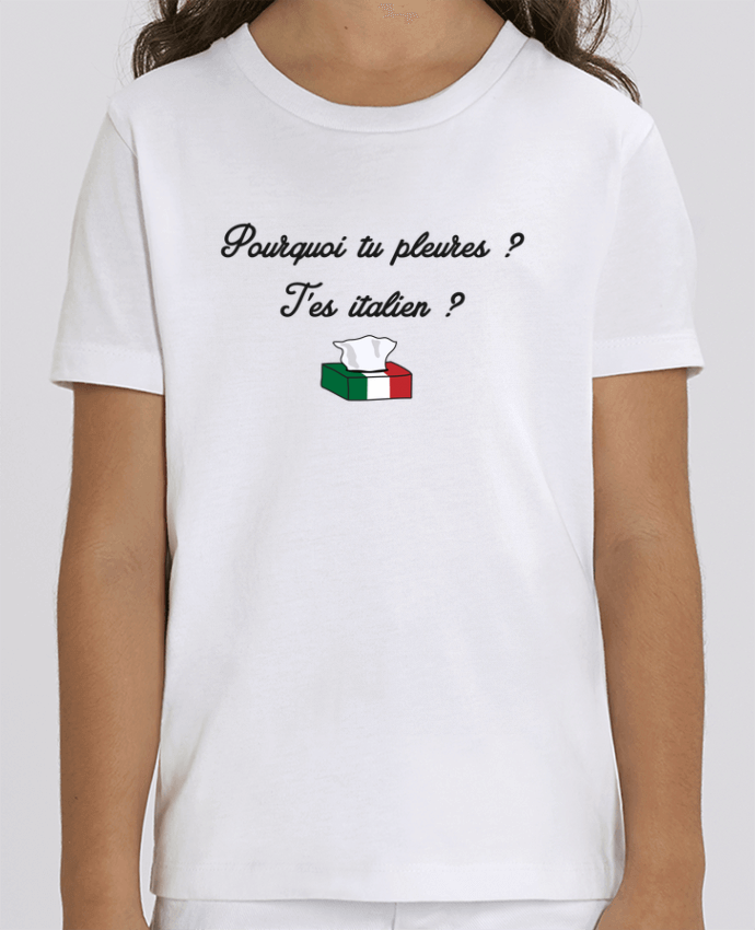 Camiseta Infantil Algodón Orgánico MINI CREATOR Italie Coupe du monde Troll Par tunetoo