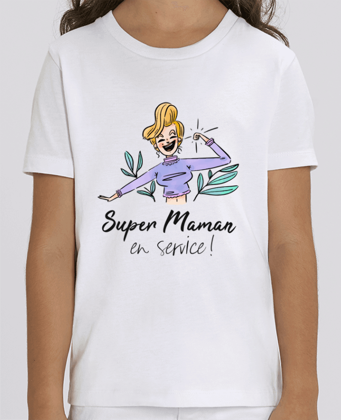 Tee Shirt Enfant Bio Stanley MINI CREATOR Super Maman en service Par ShoppingDLN