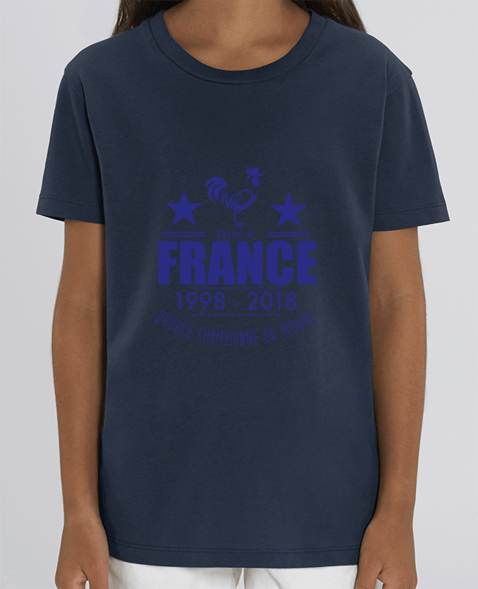 Camiseta Infantil Algodón Orgánico MINI CREATOR Equipe de france double championne du monde Par Yazz