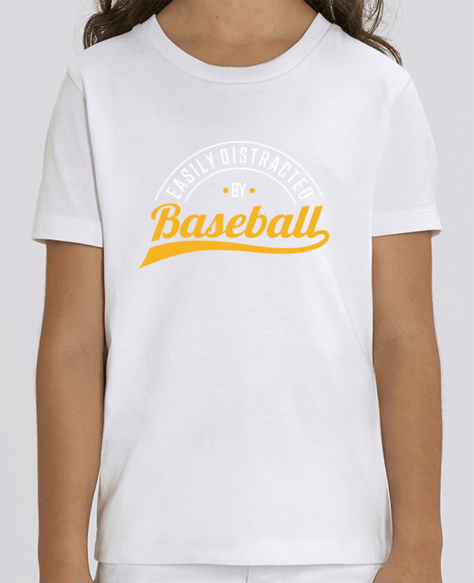 Camiseta Infantil Algodón Orgánico MINI CREATOR Distracted by Baseball Par Original t-shirt