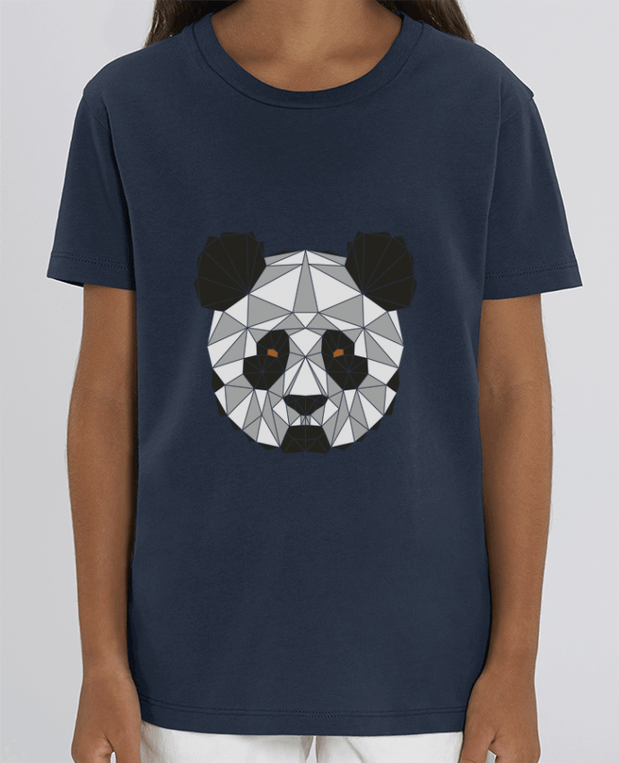 Camiseta Infantil Algodón Orgánico MINI CREATOR Panda géométrique Par /wait-design