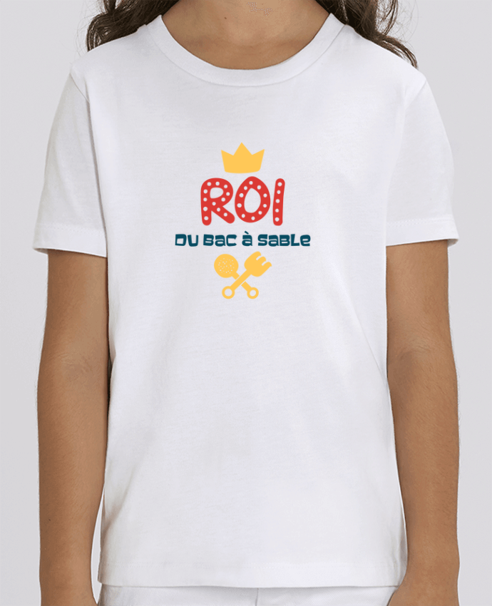 Camiseta Infantil Algodón Orgánico MINI CREATOR Roi du bac à sable Par tunetoo