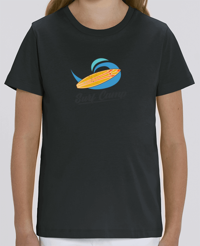 Camiseta Infantil Algodón Orgánico MINI CREATOR Summer Surf Camp Par tunetoo