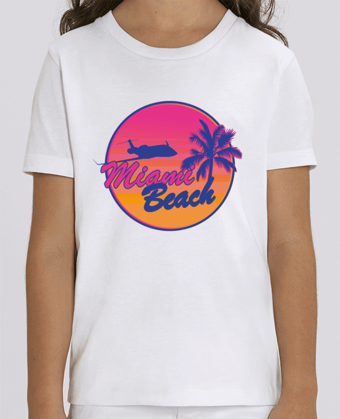 Camiseta Infantil Algodón Orgánico MINI CREATOR miami beach Par Revealyou