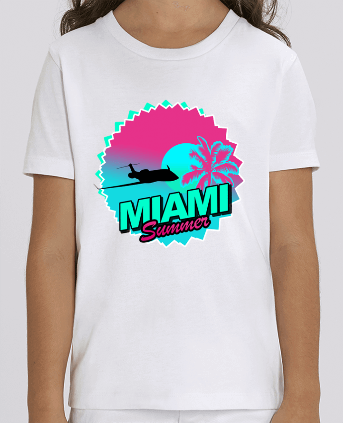Camiseta Infantil Algodón Orgánico MINI CREATOR Miami summer Par Revealyou