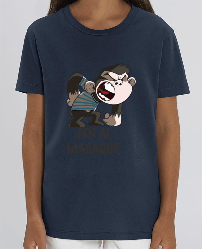 Camiseta Infantil Algodón Orgánico MINI CREATOR J'en ai macaque ! Par Le Cartooniste