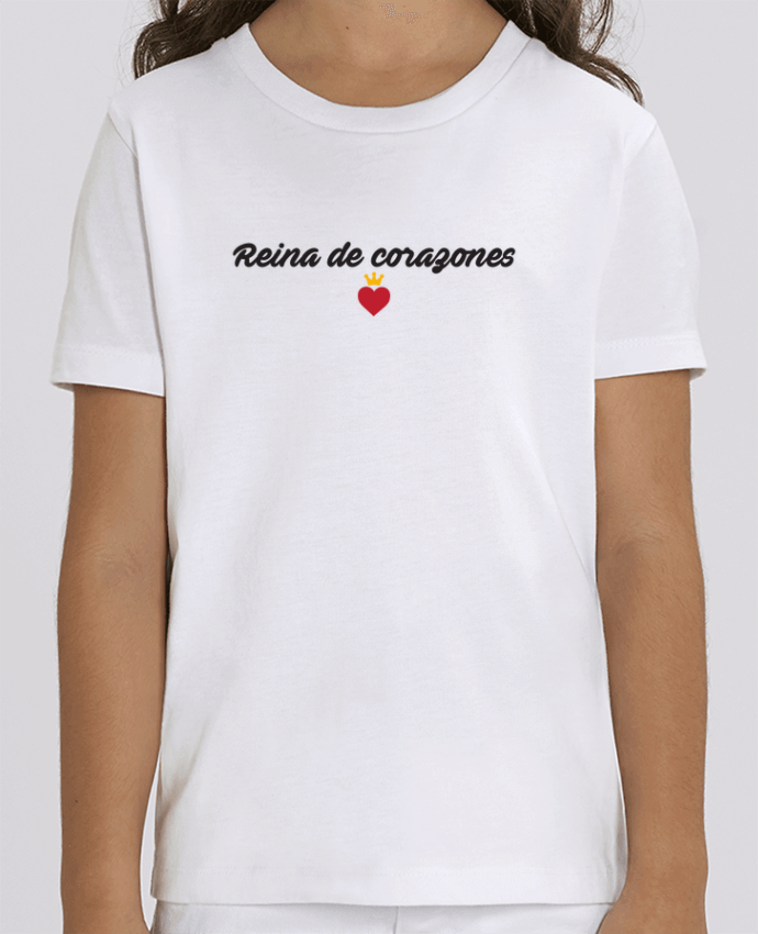 Camiseta Infantil Algodón Orgánico MINI CREATOR Reina de corazones Par tunetoo