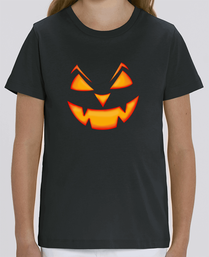 Tee Shirt Enfant Bio Stanley MINI CREATOR Halloween pumpkin face Par tunetoo