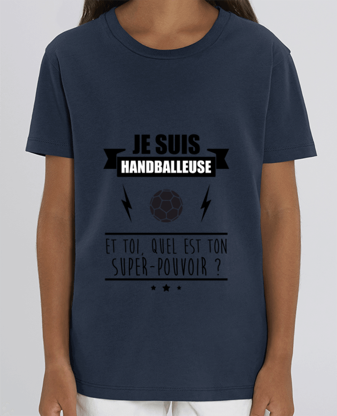 Kids T-shirt Mini Creator Je suis handballeuse et toi, quel est ton super-pouvoir ? Par Benichan