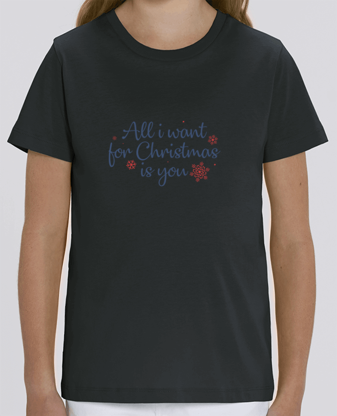 Camiseta Infantil Algodón Orgánico MINI CREATOR All i want for christmas is you Par Nana