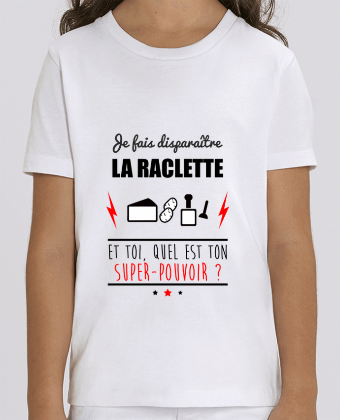 Kids T-shirt Mini Creator Je fais disbyaître la raclette et toi, quel est ton super-pouvoir ? Par Benichan