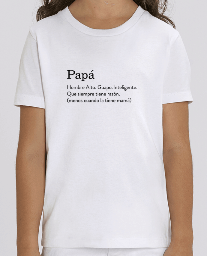 Camiseta Infantil Algodón Orgánico MINI CREATOR Papá definición Par tunetoo