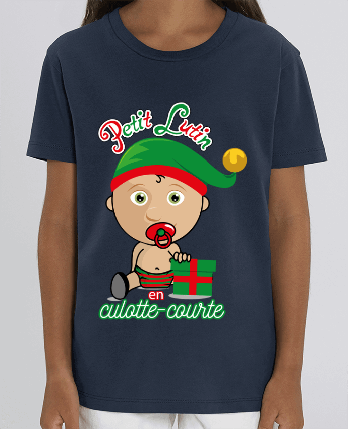 Camiseta Infantil Algodón Orgánico MINI CREATOR Petit Lutin de Noël Par GraphiCK-Kids