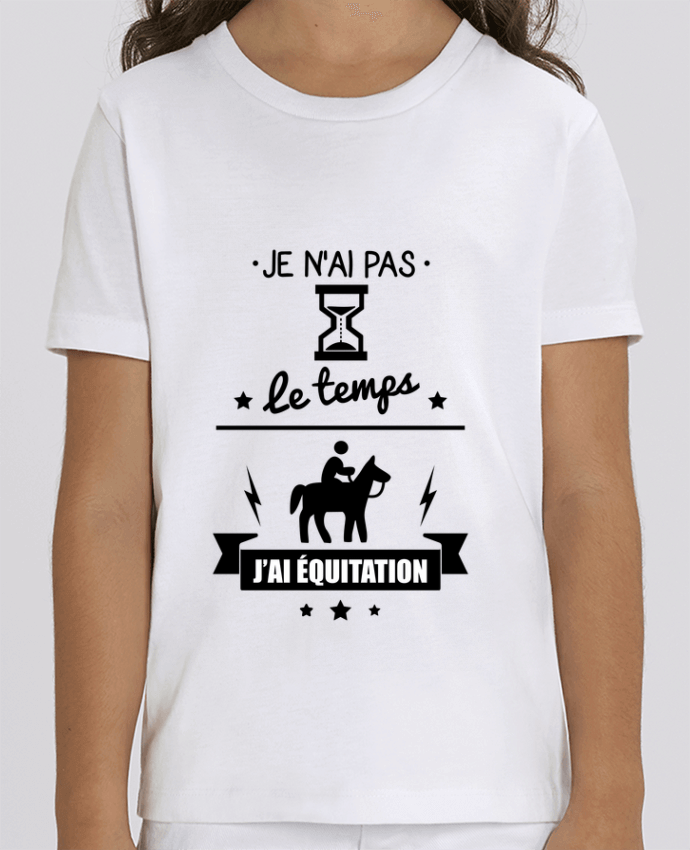 T-shirt Enfant Je n'ai pas le temps j'ai équitation Par Benichan