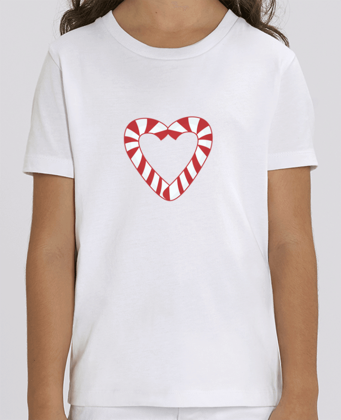 Kids T-shirt Mini Creator Christmas Candy Cane Heart Par tunetoo