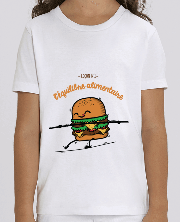 Camiseta Infantil Algodón Orgánico MINI CREATOR Equilibre alimentaire Par PTIT MYTHO
