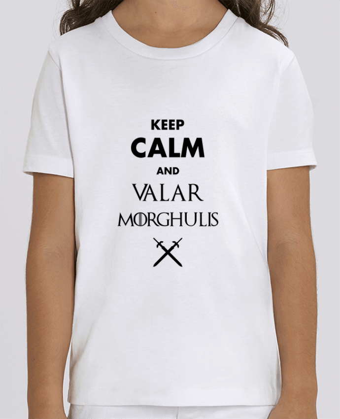 Camiseta Infantil Algodón Orgánico MINI CREATOR Keep calm and Valar Morghulis Par tunetoo