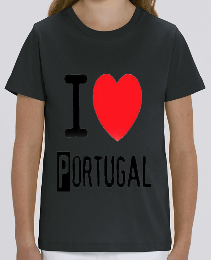 Camiseta Infantil Algodón Orgánico MINI CREATOR I Love Portugal Par HumourduPortugal