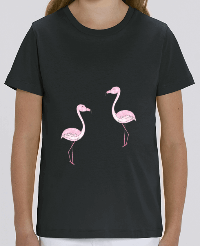 Kids T-shirt Mini Creator Flamant Rose Dessin Par K-créatif