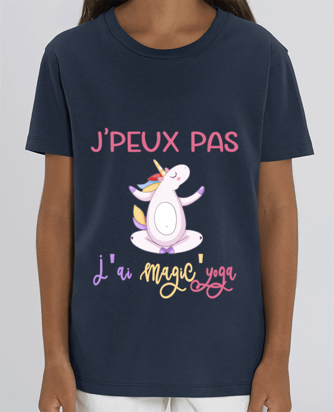 Camiseta Infantil Algodón Orgánico MINI CREATOR J'peux pas j'ai magic' yoga Par A.L.I.