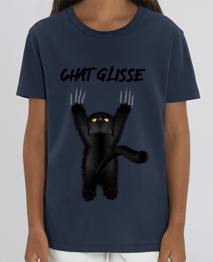 T-shirt Enfant Chat Glisse Par Nathéo
