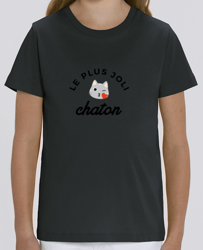 Camiseta Infantil Algodón Orgánico MINI CREATOR Le plus joli chaton Par Nana