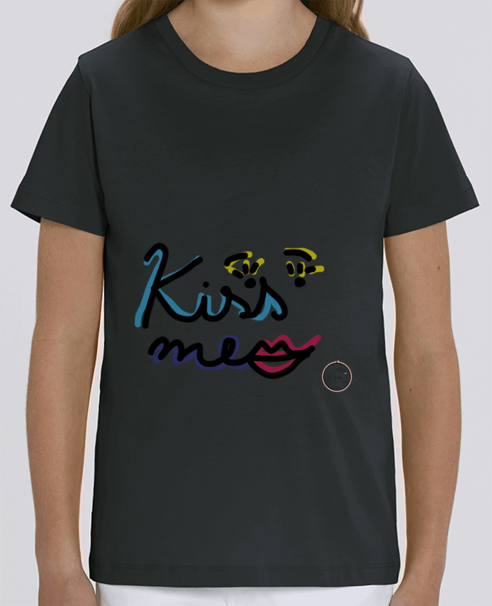 Camiseta Infantil Algodón Orgánico MINI CREATOR Kiss me Par Juanalaloca