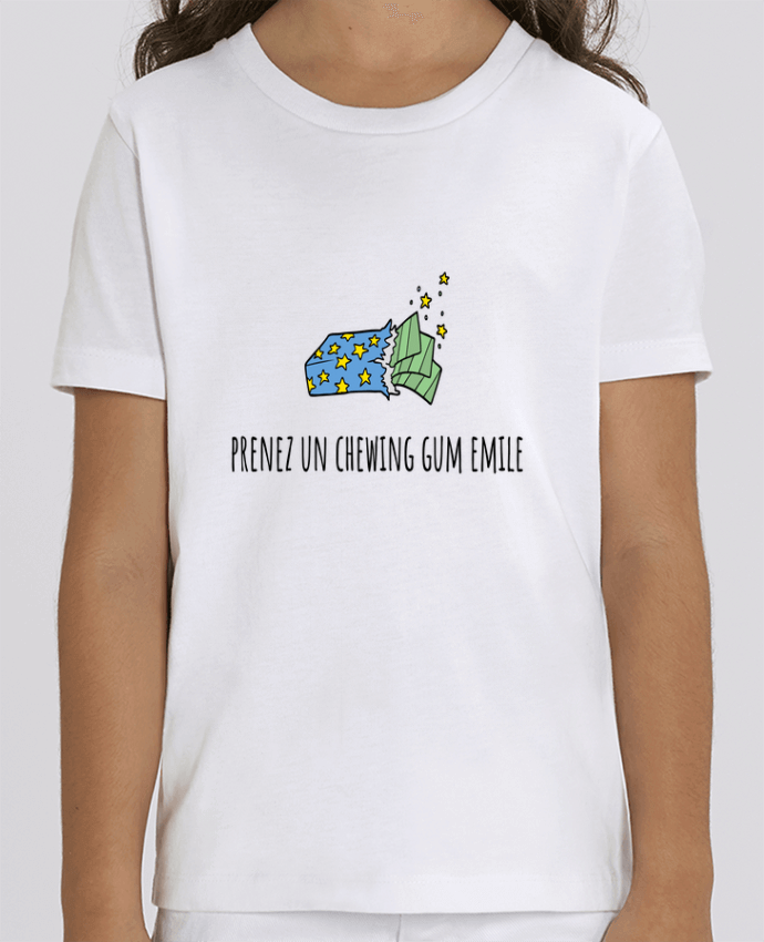 Camiseta Infantil Algodón Orgánico MINI CREATOR Prenez un chewing gum Emile, citation film la cité de la peur. Par Mlle Coco