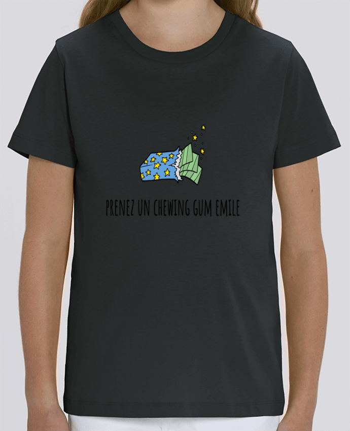 Camiseta Infantil Algodón Orgánico MINI CREATOR Prenez un chewing gum Emile, citation film la cité de la peur. Par Mlle Coco