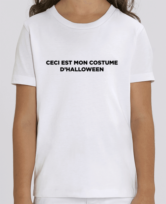 Camiseta Infantil Algodón Orgánico MINI CREATOR Ceci est mon costume d'Halloween Par tunetoo
