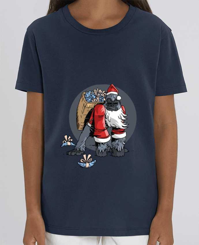 Camiseta Infantil Algodón Orgánico MINI CREATOR Le Noël du Gorille Par Tomi Ax - tomiax.fr
