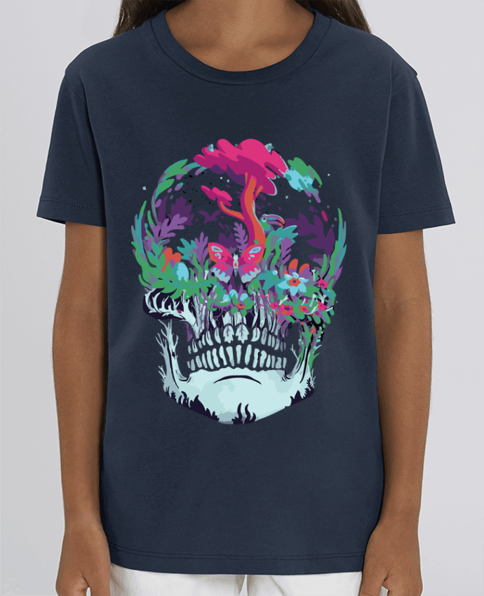 Camiseta Infantil Algodón Orgánico MINI CREATOR Skull nature Par jorrie
