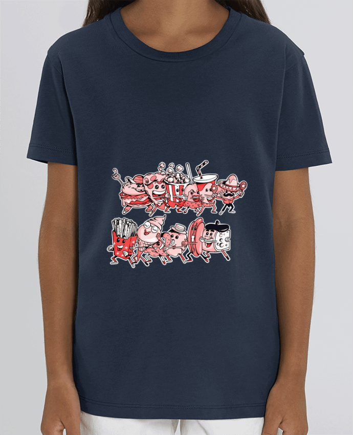 Camiseta Infantil Algodón Orgánico MINI CREATOR Snacking et fiesta Par Tomi Ax - tomiax.fr
