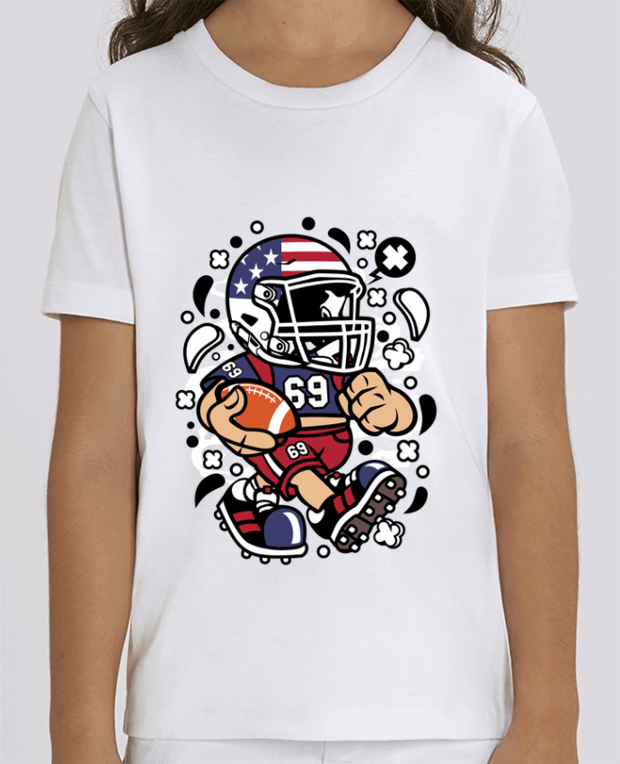 T-shirt Enfant Football Américain Cartoon | By Kap Atelier Cartoon Par Kap Atelier