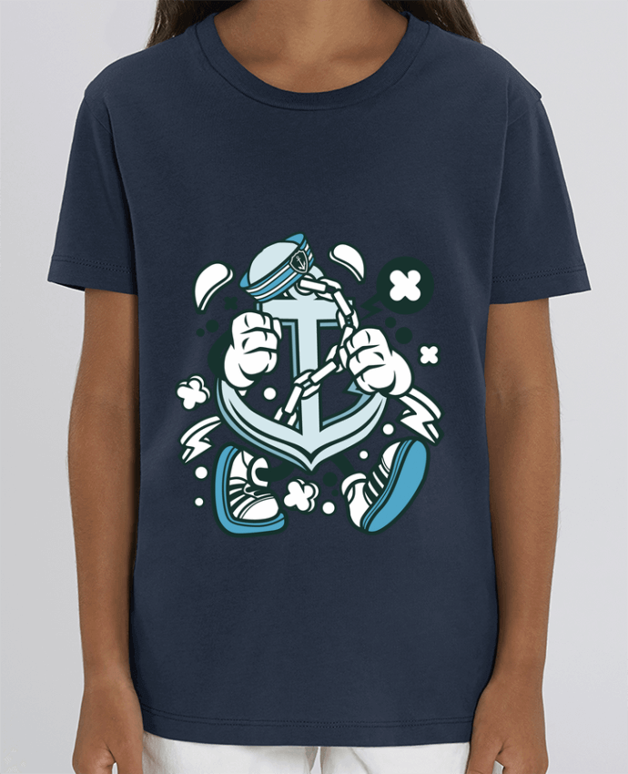Kids T-shirt Mini Creator Ancre de bateau Cartoon | By Kap Atelier Cartoon Par Kap Atelier