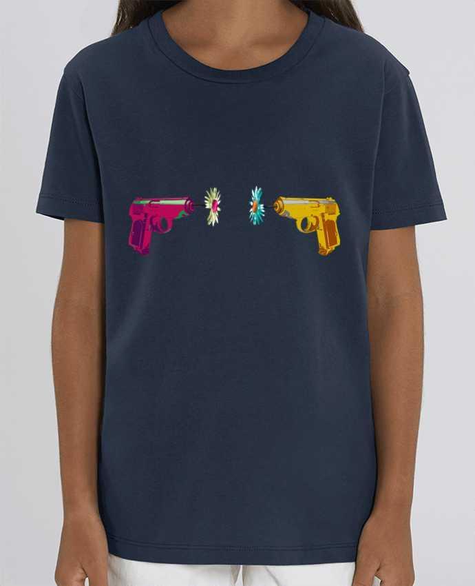 Camiseta Infantil Algodón Orgánico MINI CREATOR Guns and Daisies Par alexnax