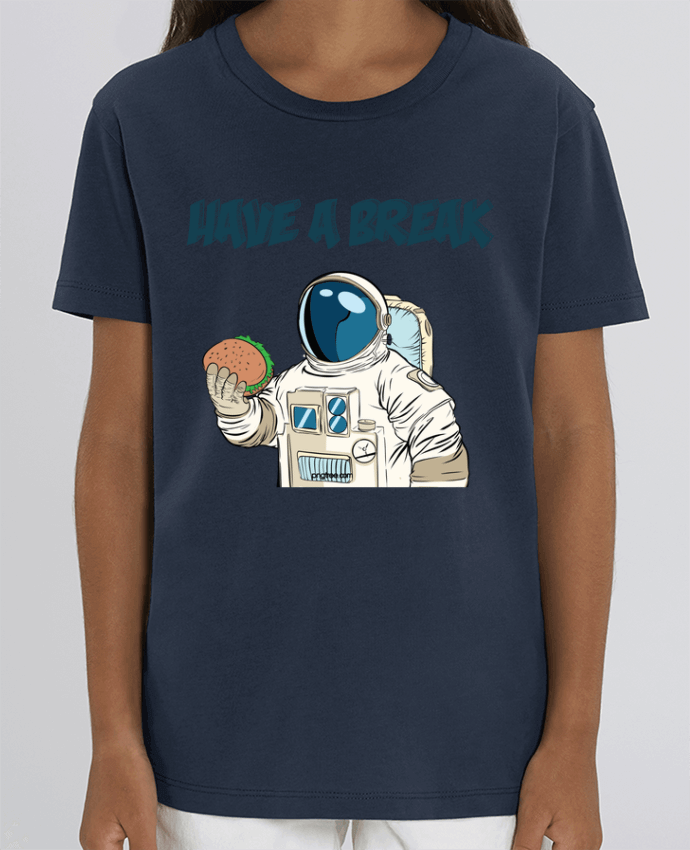 Camiseta Infantil Algodón Orgánico MINI CREATOR astronaute - have a break Par jorrie