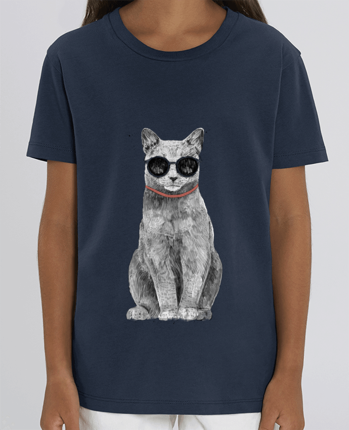 Camiseta Infantil Algodón Orgánico MINI CREATOR Summer Cat Par Balàzs Solti