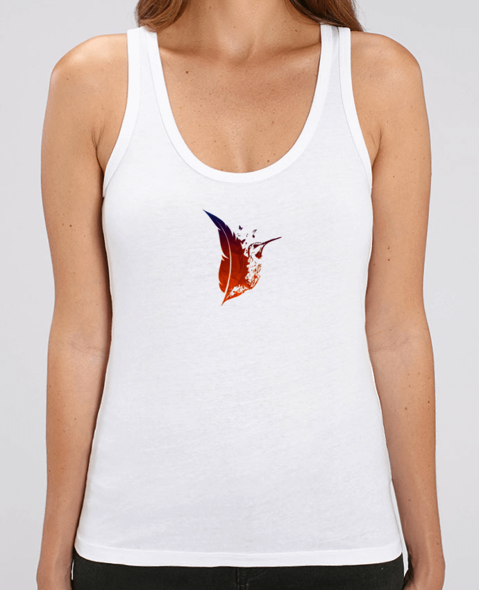 Women Tank Top Stella Dreamer plume colibri Par Studiolupi